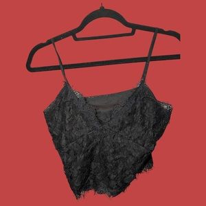 black lace cami top